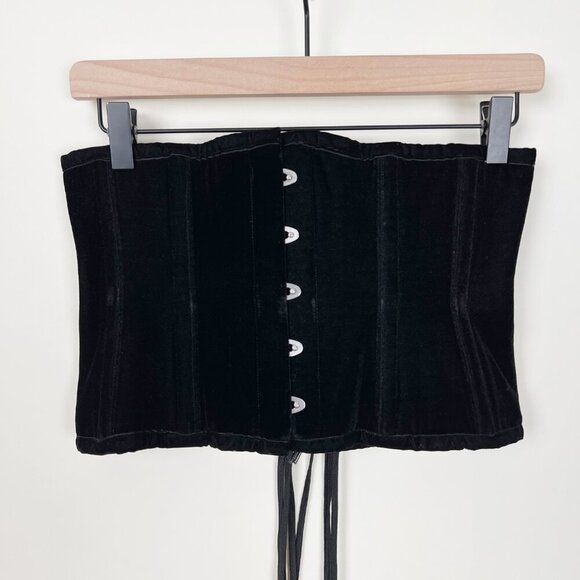 Vintage Other - Vintage Y2K 90s Velvet Corset Top Lace Up Whimsigoth Fairycore Romantic Sexy YTK